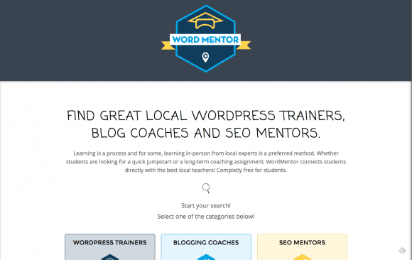 WordMentor Find Local WordPress Trainers